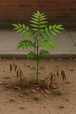 Ailanthus Poisons its plant Competition