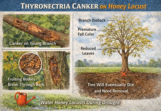 Honey Locust tree root problems
