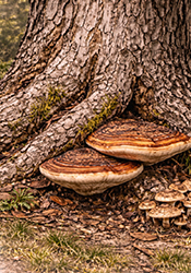 Cottonwood fungal growth