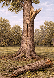 Cottonwood limb breakage